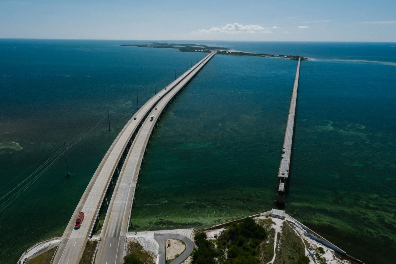 Keys causeway at dusk